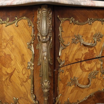 Baroque Style Chest of Drawers Wood France XX Century