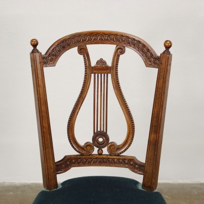 antiguo, silla, sillas antiguas, silla antigua, silla italiana antigua, silla antigua, silla neoclásica, silla del siglo XIX, Grupo de sillas estilo imperio