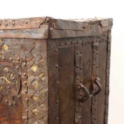 Neo-Renaissance Style Trunk Wrought Iron Italy XIX Century