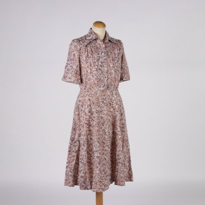 Vintage Dress Cotton Size 14 Italy 1960s