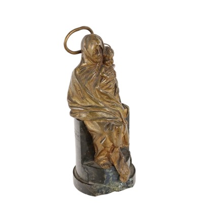 Vierge avec Enfant Bronze Italie XIX Siècle