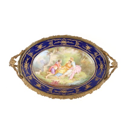 Assiette Man. Sèvres Porcelaine France XIX Siècle
