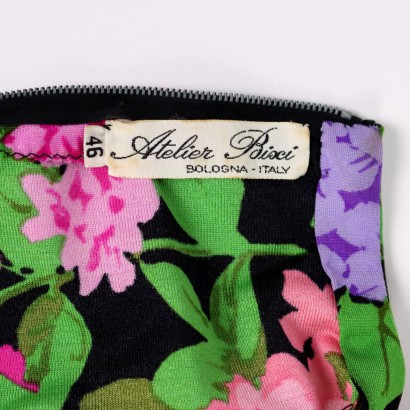 Robe Vintage Tissu Taille M Italie Années 1970