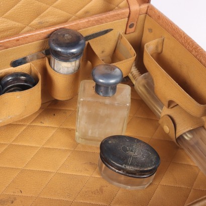 Valise Beauty Case Vintage Cuir Italie Années 1930