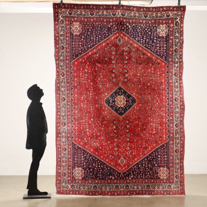 Tapis Abadeh Laine Iran Années 1980-1990