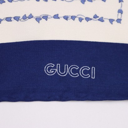 Gucci Scarf Silk Italy 1960s