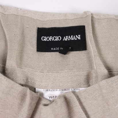 G. Armani Trousers Flax Size 8 Italy