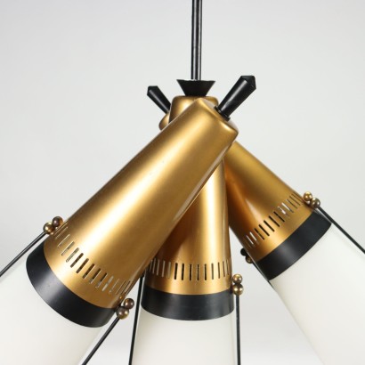 modernariato, modernariato di design, lampadario, lampadario modernariato, lampadario di modernariato, lampadario italiano, lampadario vintage, lampadario anni '60, lampadario design anni 60,Lampada Anni 60
