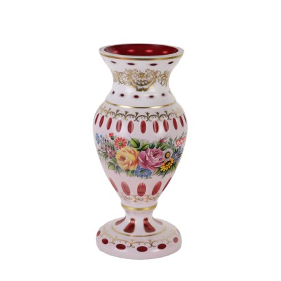 Vase en Cristal de Bohême Moser Tschécoslovaquie XX Siècle