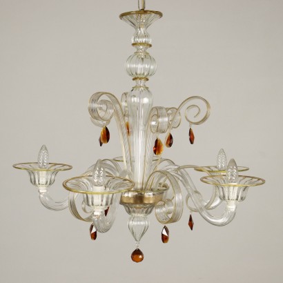 Chandelier Glass Italy XX Century