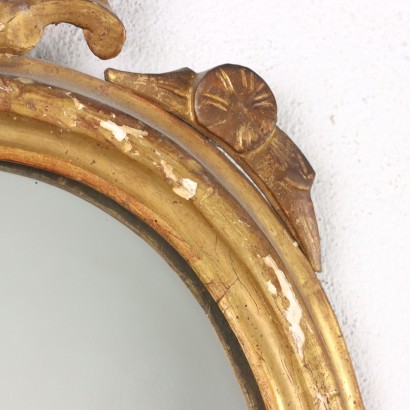 antigüedades, espejo, espejo antigüedades, espejo antiguo, espejo italiano antiguo, espejo antiguo, espejo neoclásico, espejo siglo XIX - antigüedades, marco, marco antiguo, marco antiguo, marco italiano antiguo, marco antiguo, marco neoclásico, marco siglo XIX, espejo Oval en madera dorada