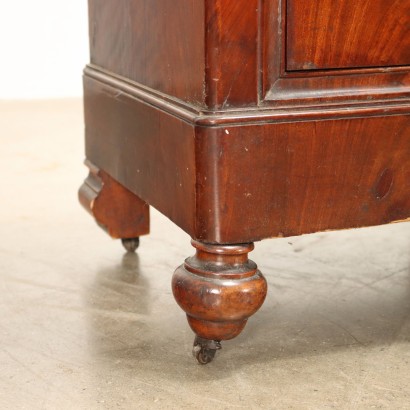 Pair of Louis Philippe Bedside Tables Mahogany Italy XIX Century
