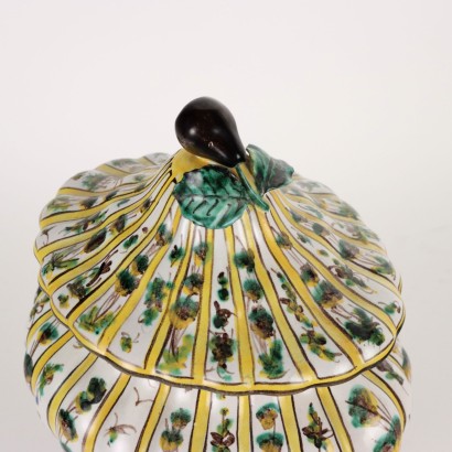 Vase Man. Levantino Ceramic Italy XIX Century