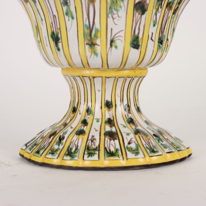 Vase Man. Levantino Ceramic Italy XIX Century