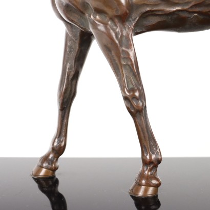 Cheval Sculpture Bronze Italie XX Siècle