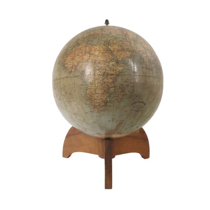 A. Vallardi Globe Wood Italy 1930s