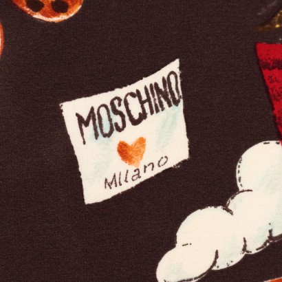 Moschino Foulard Silk Italy 1980s-1990s