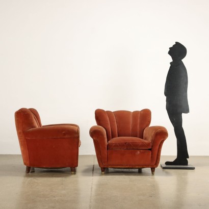 antigüedades modernas, antigüedades de diseño moderno, sillón, sillón de antigüedades modernas, sillón de antigüedades modernas, sillón italiano, sillón vintage, sillón de los años 60, sillón de diseño de los años 60, sillones de los años 40