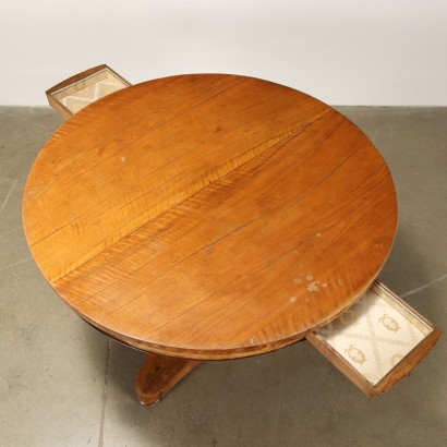 Restoration Table Walnut Italy XIX Century