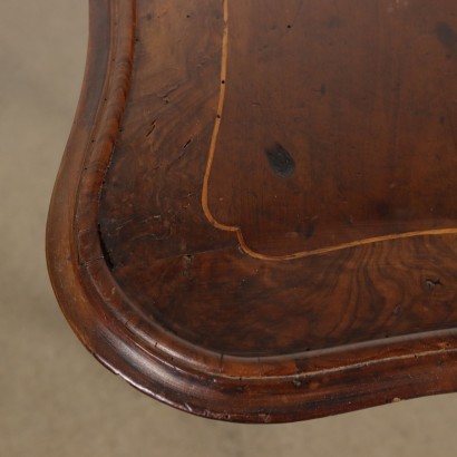 Baroque Folding Table Walnut Italy XVIII Century