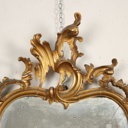 Spiegel im Rokoko-Stil Holz Italien XIX Jhd
