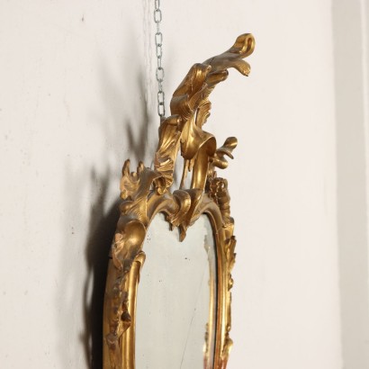 Spiegel im Rokoko-Stil Holz Italien XIX Jhd