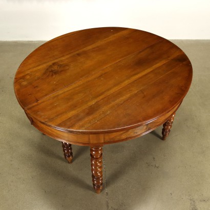 antiguo, mesa, mesa antigua, mesa antigua, mesa italiana antigua, mesa antigua, mesa neoclasica, mesa del siglo XIX, Mesa Redonda Extensible