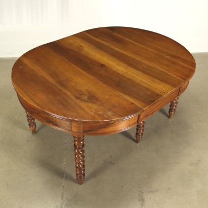 antiguo, mesa, mesa antigua, mesa antigua, mesa italiana antigua, mesa antigua, mesa neoclasica, mesa del siglo XIX, Mesa Redonda Extensible