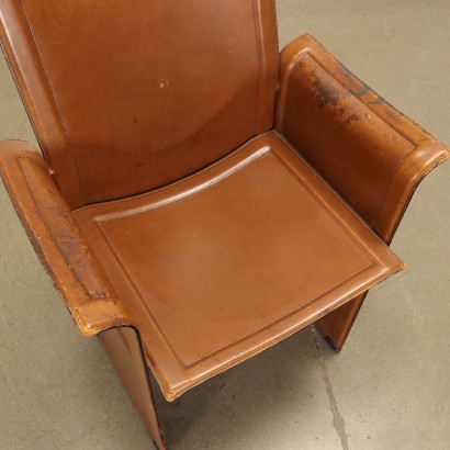 M. Grassi Korium Chair Leather Italy 1980s