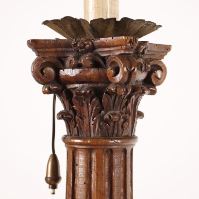 Neoclassical Column Walnut Italy XVIII Century