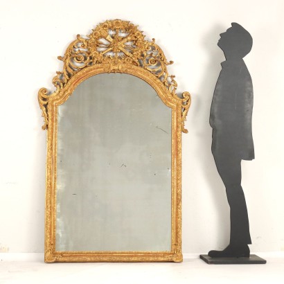 Miroir Néoclassique Chêne France XVIII Siècle