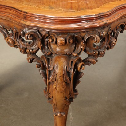 antiguo, mesa, mesa antigua, mesa antigua, mesa italiana antigua, mesa antigua, mesa neoclásica, mesa del siglo XIX, mesa estilo Chippendale