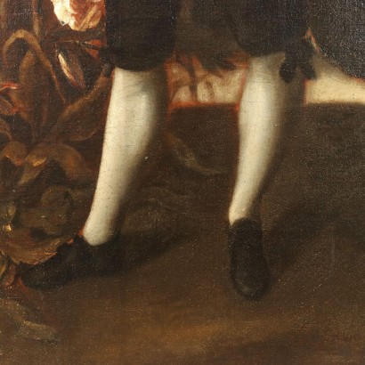 Portrait of a Child Oil on Canvas Spain XVII Century