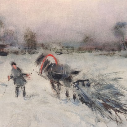 I. Karpoff Oil on Canvas Russia XX Century