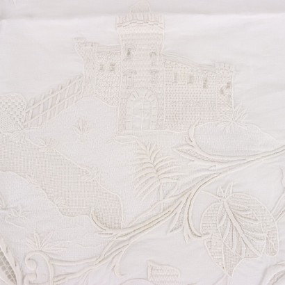 Pillowcase Cover Strip Flax Italy XX Century