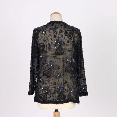 Vintage Jacket Silk Size 14 Italy