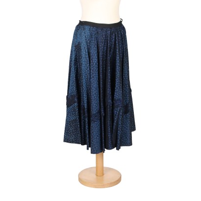 Vintage Jacquard Skirt Silk Size 14 Italy