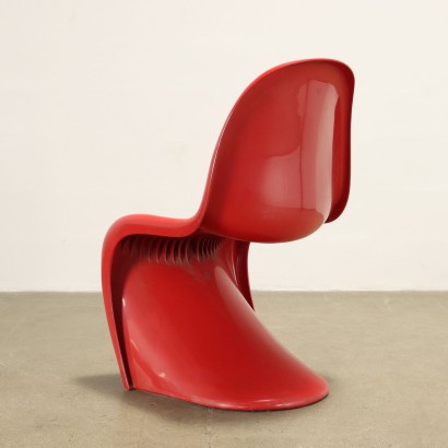 Groupe de 4 Chaises Vitra Panton Chair Plastique Suisse Années 1960