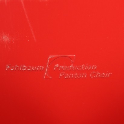 Gruppe von 4 Stühlen Vitra Panton Chair Kunsttoff Schweiz 1960er