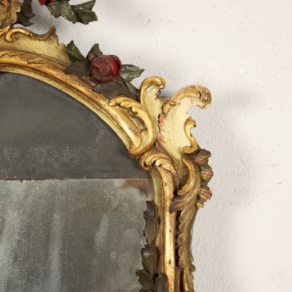 antiguo, espejo, espejo antiguo, espejo antiguo, espejo italiano antiguo, espejo antiguo, espejo neoclásico, espejo del siglo XIX - antigüedades, marco, marco antiguo, marco antiguo, marco italiano antiguo, marco antiguo, marco neoclásico, marco del siglo XIX, Espejo tallado con estilo