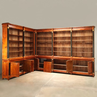 Empire Style Bookcase Pine Italy XIX Century