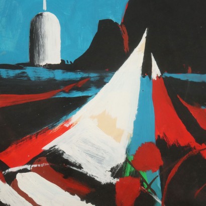 L. Spreafico Oil on Canvas Italy 1974