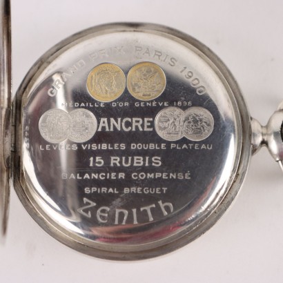 Zenith Pocket Watch Silver Switzerland XX Century