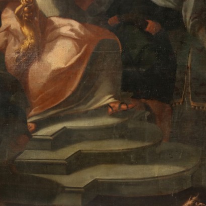 Öl auf Leinwand A. Molinari Attr. Italien XVII-XVIII Jhd