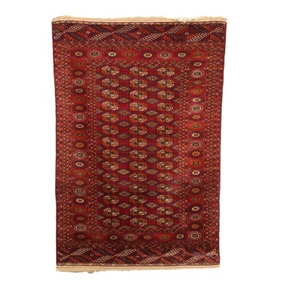 Bukhara Rug Wool Fine Knot Turkmenistan 1950s-1960s