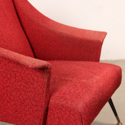 Pair of Armchairs Fabric Italy 1950s-1960s