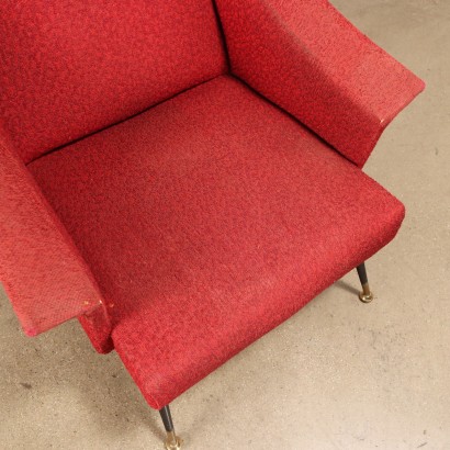 Pair of Armchairs Fabric Italy 1950s-1960s