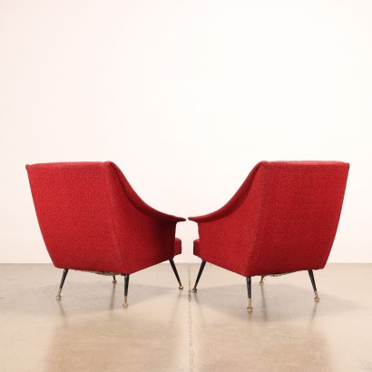 Paar Sessel Stoff Italien 1950er-1960er