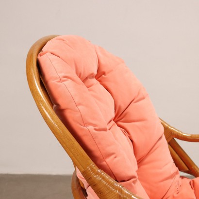 antigüedades modernas, antigüedades de diseño moderno, sillón, sillón de antigüedades modernas, sillón de antigüedades modernas, sillón italiano, sillón vintage, sillón de los años 60, sillón de diseño de los años 60, sillón de mimbre de los años 80