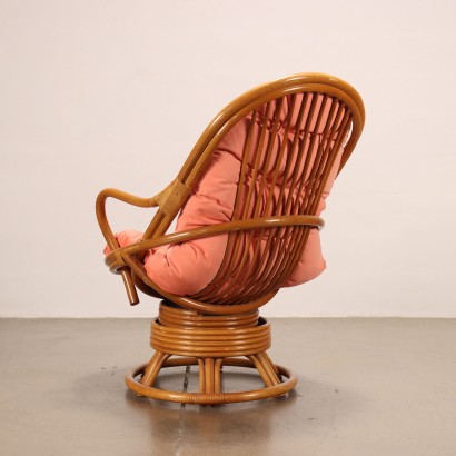 antigüedades modernas, antigüedades de diseño moderno, sillón, sillón de antigüedades modernas, sillón de antigüedades modernas, sillón italiano, sillón vintage, sillón de los años 60, sillón de diseño de los años 60, sillón de mimbre de los años 80